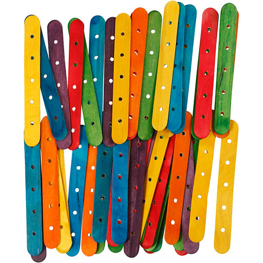 Creativ company https: www.cchobby.nl constructiestokjes-l-15-cm-b-1-8-cm-gatgrootte-4-mm-diverse-kleuren-500-div-1-doos