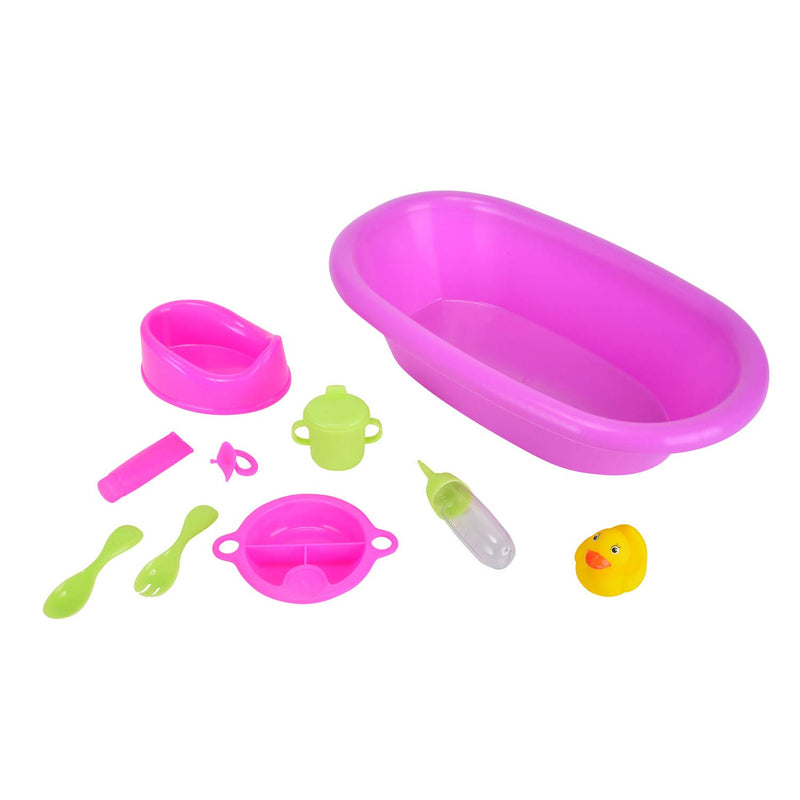 Load image into Gallery viewer, New born baby poppenbadje met accessoires
