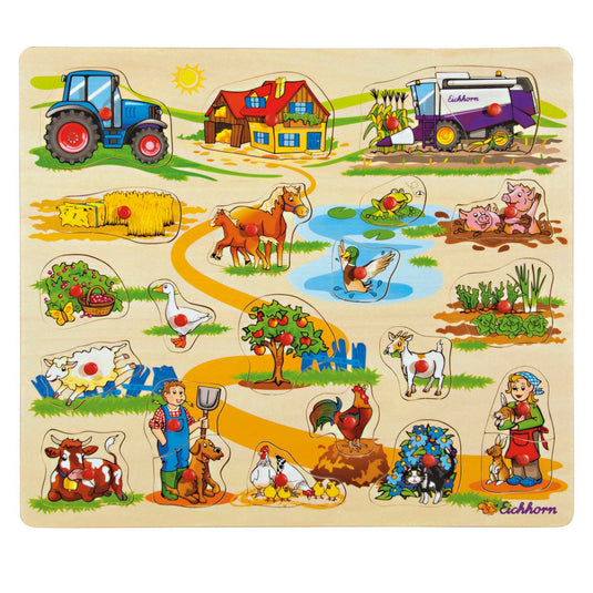 Eichhorn houten mega noppenpuzzel