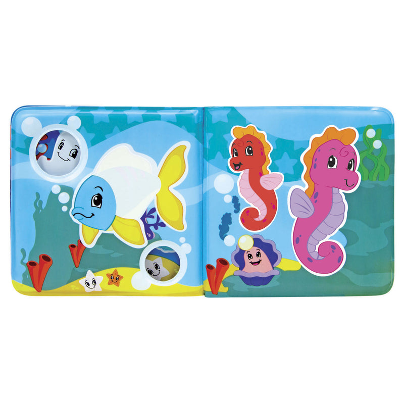 Afbeelding laden in galerijviewer, Abc magisch badboekje baby speelgoed waterpret kleurrijk zeedieren.
