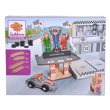 Eichhorn Houten Porsche Race Set, 14dlg.
