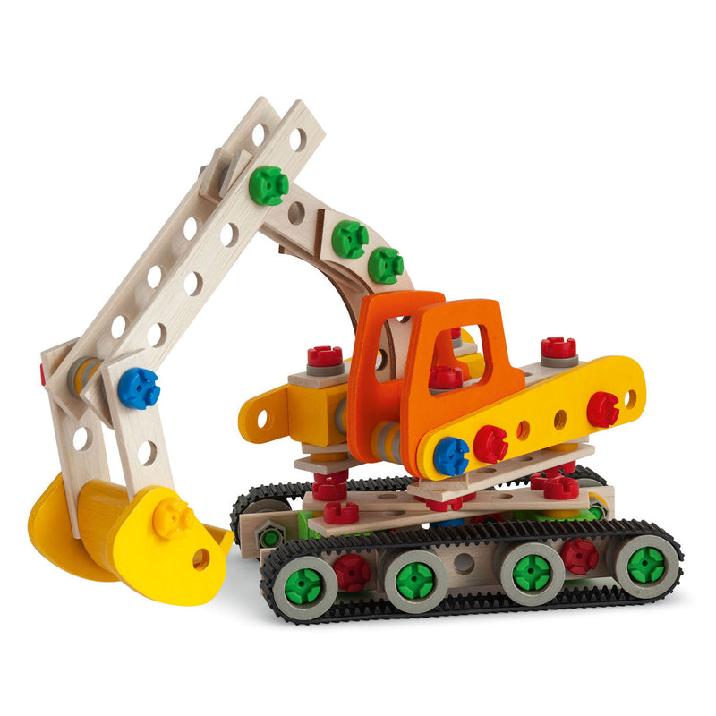Load image into Gallery viewer, Eichhorn constructor rupsgraafmachine bouwspeelgoed 170-delig fsc hout.
