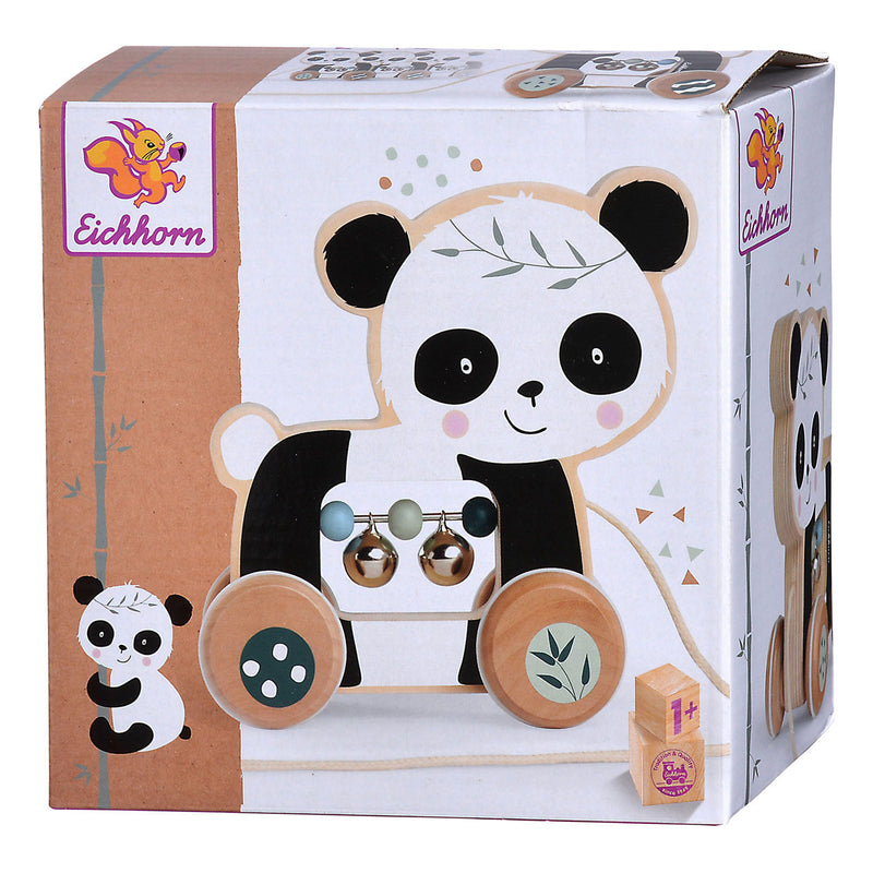 Load image into Gallery viewer, Eichhorn houten trekdier panda
