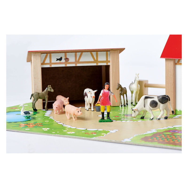 Load image into Gallery viewer, Eichhorn houten boerderij met accessoires, 20dlg.
