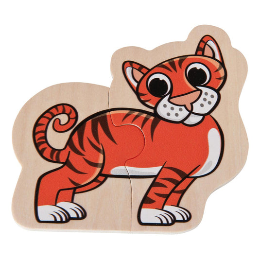 Eichhorn houten dierenpuzzel - educatief speelgoed fsc hout 16 stukjes.