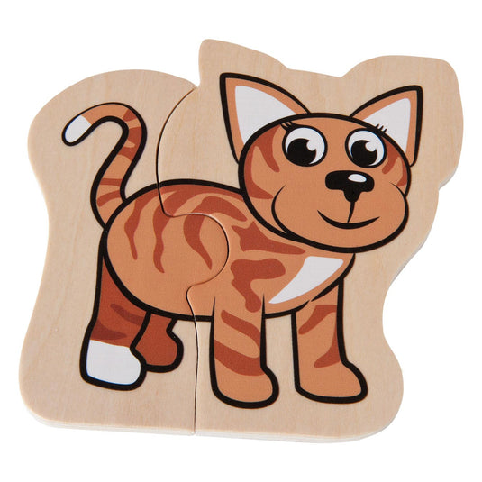 Eichhorn Houten Dierenpuzzel 16 stuks