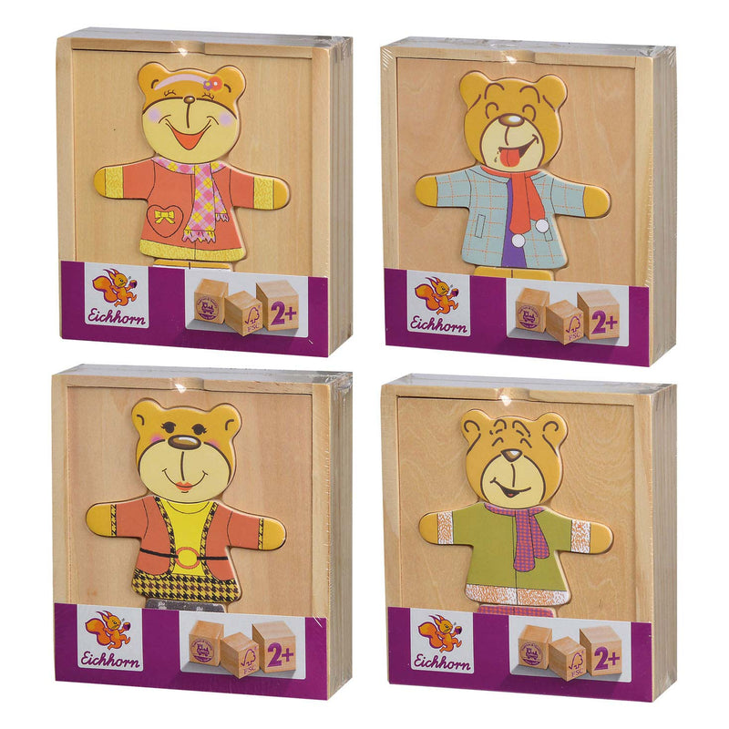 Load image into Gallery viewer, Eichhorn houten puzzel beer, 20st.
