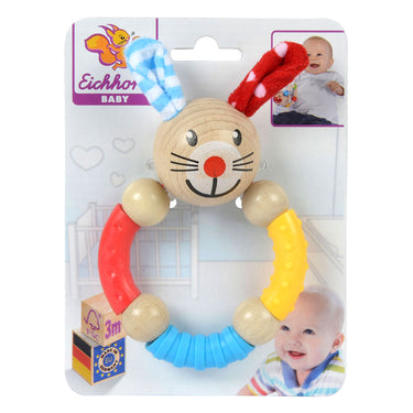 Eichhorn baby bijtring konijn van hout