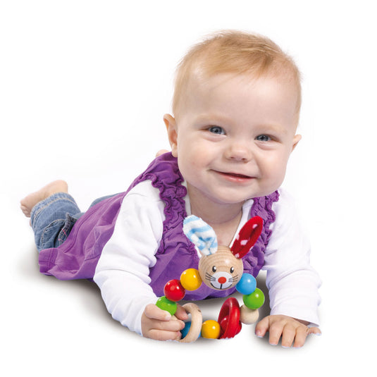 Eichhorn baby houten bijtring konijn