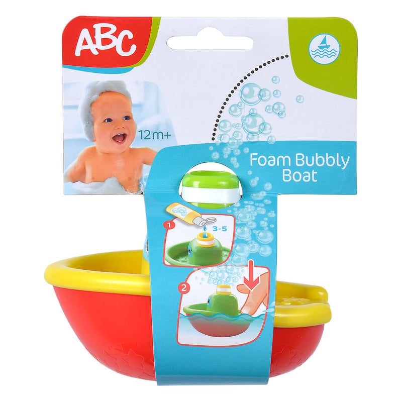 Load image into Gallery viewer, Abc bubbel badbootje speelgoed voor in bad - kleurrijk badspeelgoed.
