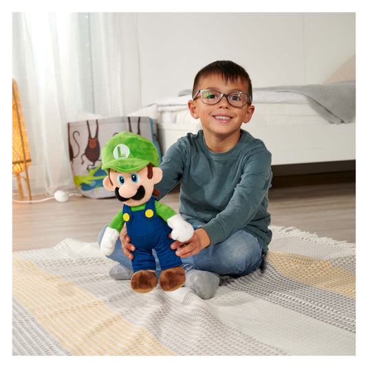 Nicotoy super mario luigi pluche, 30cm - knuffel