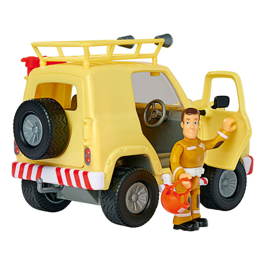 Simba brandweerman sam mountain 4x4 jeep met figuur