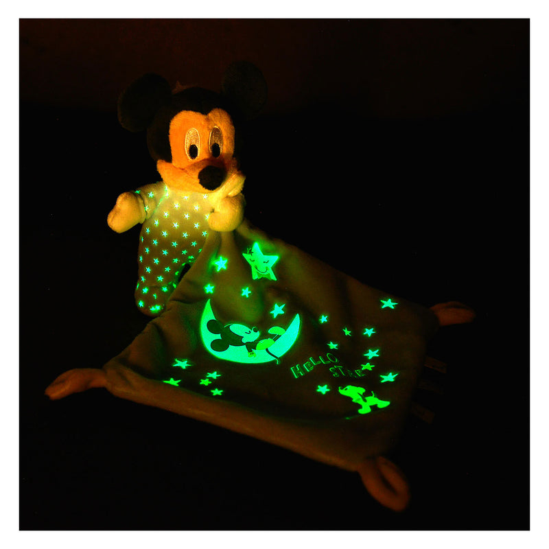 Load image into Gallery viewer, Simba Mickey Mouse Glow in the Dark Doudou Knuffeldoek
