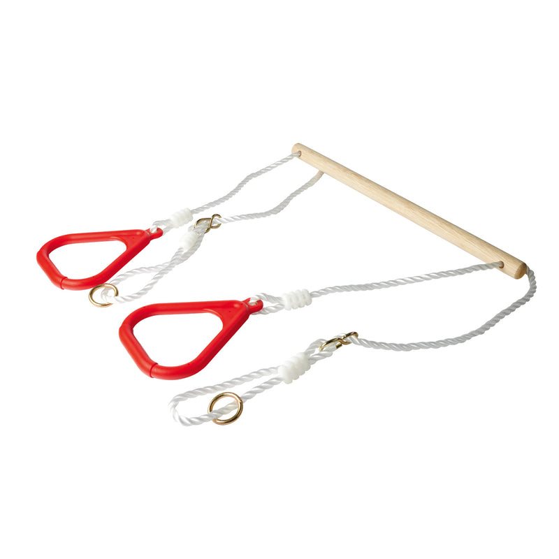 Load image into Gallery viewer, Simba houten turnringen outdoor set - verstelbare trapeze - eichhorn.

