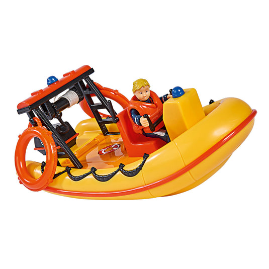 Simba brandweerman sam neptune reddingsboot met figuur