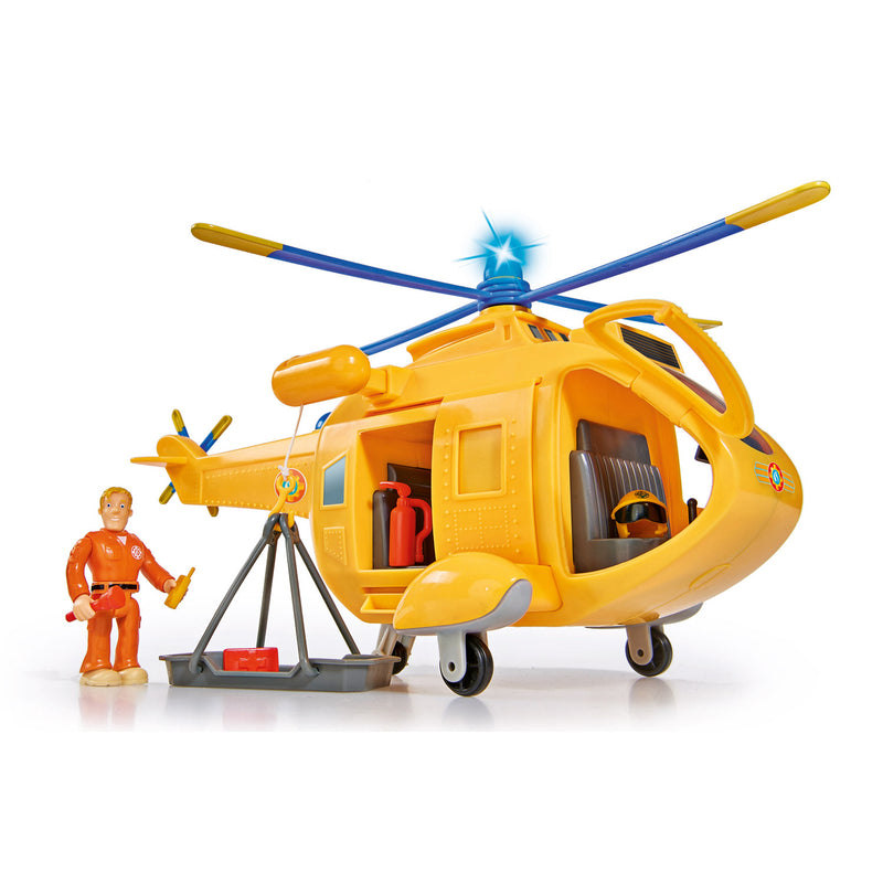 Load image into Gallery viewer, Simba brandweerman sam wallaby 2 helikopter mef figuur
