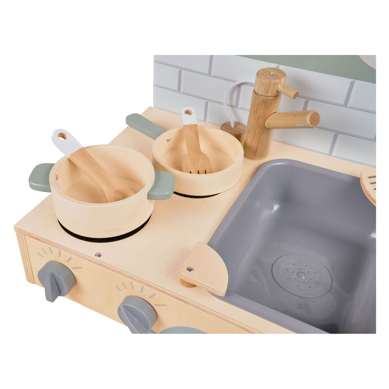 Load image into Gallery viewer, Eichhorn houten meeneemkeuken, 10dlg.
