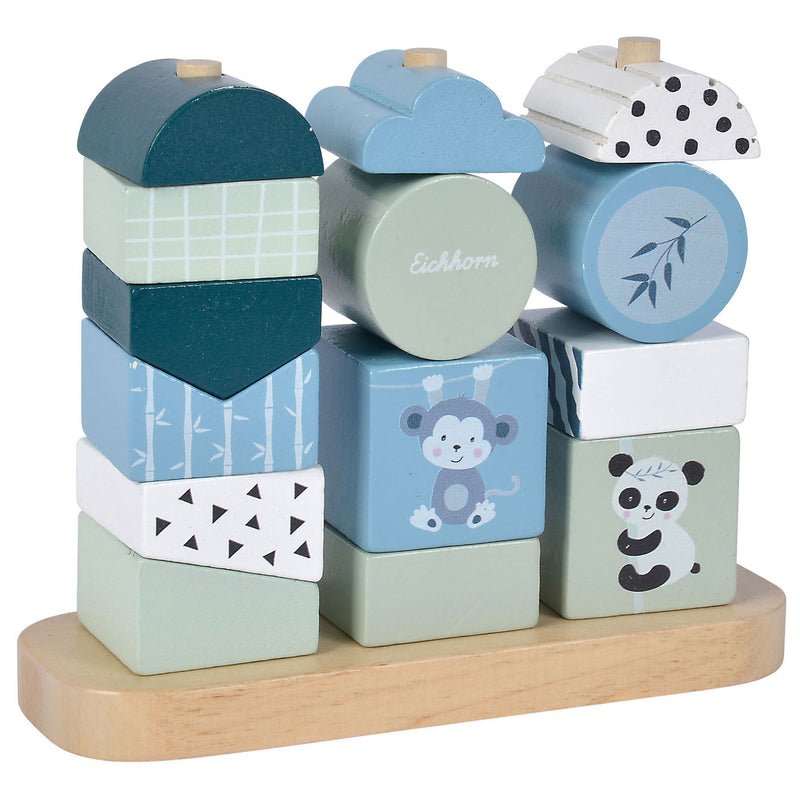 Load image into Gallery viewer, Eichhorn houten stapelpuzzel panda, 15dlg.
