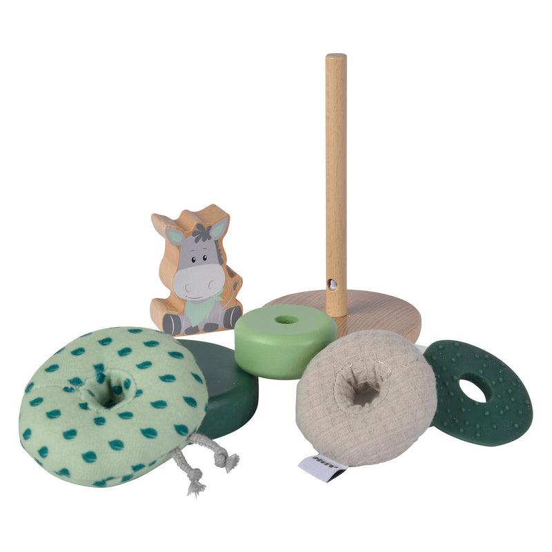 Load image into Gallery viewer, Eichhorn houten stapeltoren ezel - educatief babyspeelgoed fsc.
