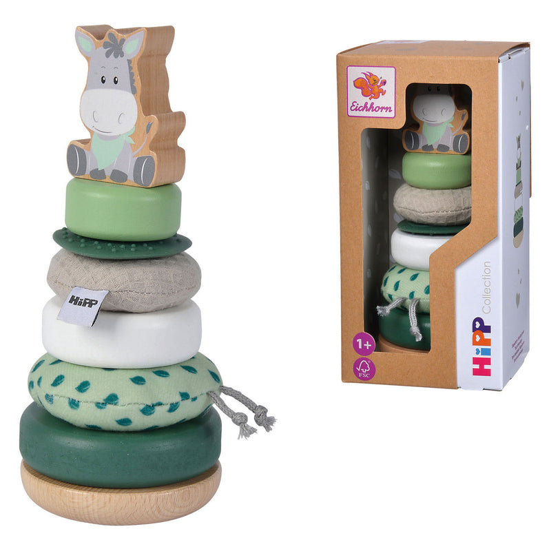 Load image into Gallery viewer, Eichhorn houten stapeltoren ezel - educatief babyspeelgoed fsc.
