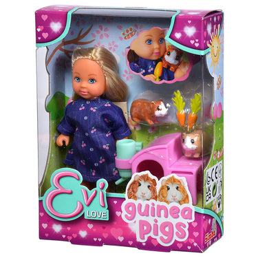 Evi love mini pop met guinea pigs