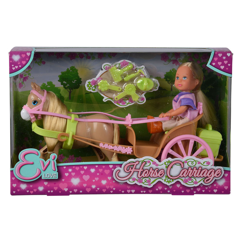 Load image into Gallery viewer, Evi love mini pop paard en wagen

