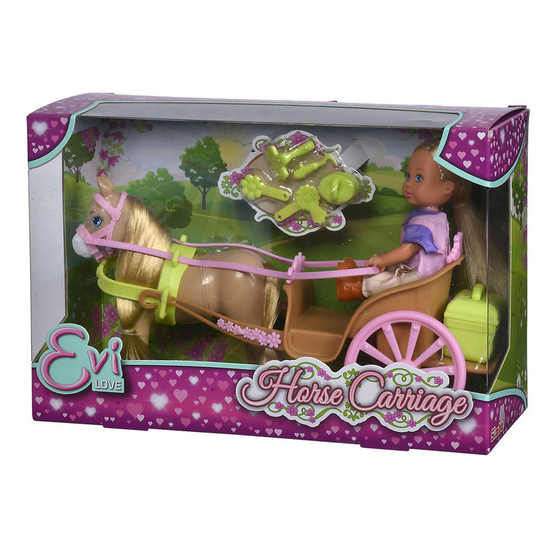 Load image into Gallery viewer, Evi love mini pop paard en wagen
