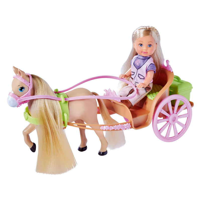 Load image into Gallery viewer, Evi love mini pop paard en wagen
