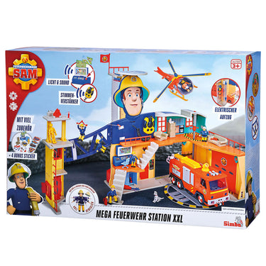 Simba brandweerman sam brandweerkazerne xxl speelgoedset met licht en geluid.