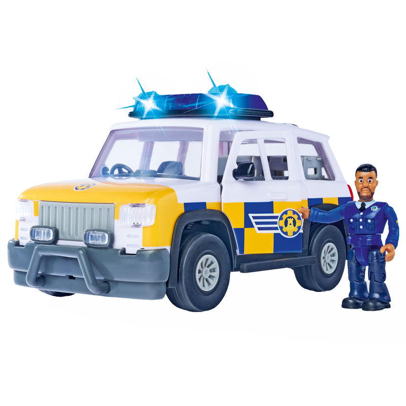 Load image into Gallery viewer, Simba brandweerman sam politieauto met speelfiguur
