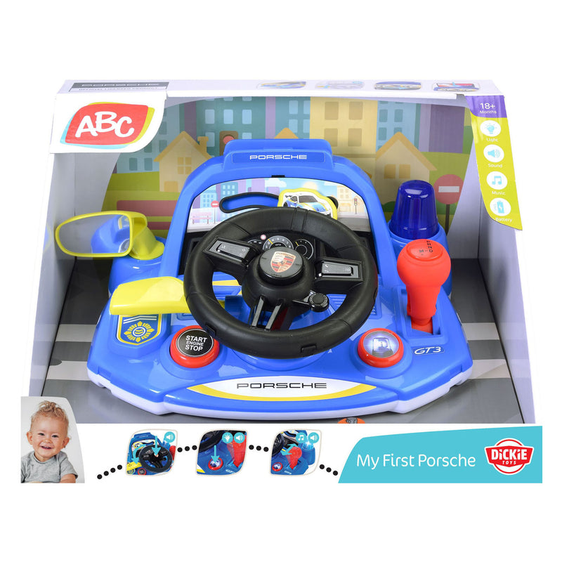 Load image into Gallery viewer, Dickie abc mijn eerste porsche dashboard met licht en geluid

