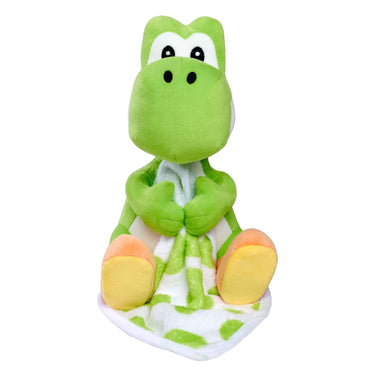 Simba my mario yoshi pluchen knuffel met dekentje - 23cm