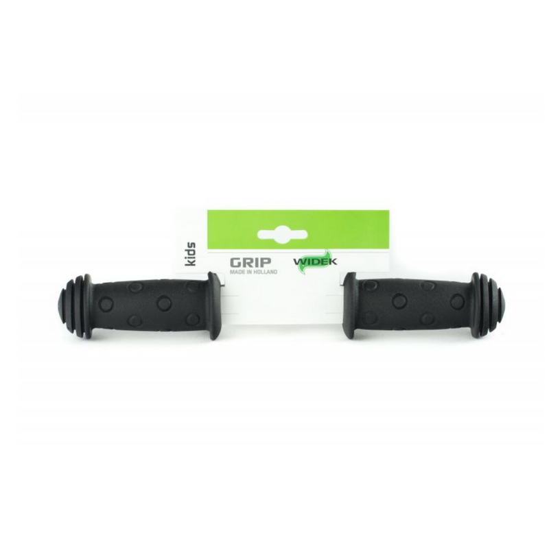 Afbeelding laden in galerijviewer, Widek Kinderfiets Handvat - Basic Zwart, 100mm, Rubber
