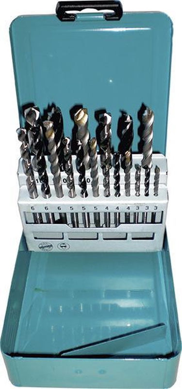 Makita - d-46202 - 18-delige - hout, steen en metaalborenset - 3 4 5 6 8 10 mm