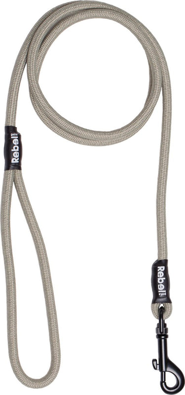 Rebel petz hondenriem - taupe - s - 8mm x 140cm