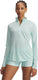 Under armour tech 1 2 zip- twist-grn dames sporttrui - refresh mint - wit