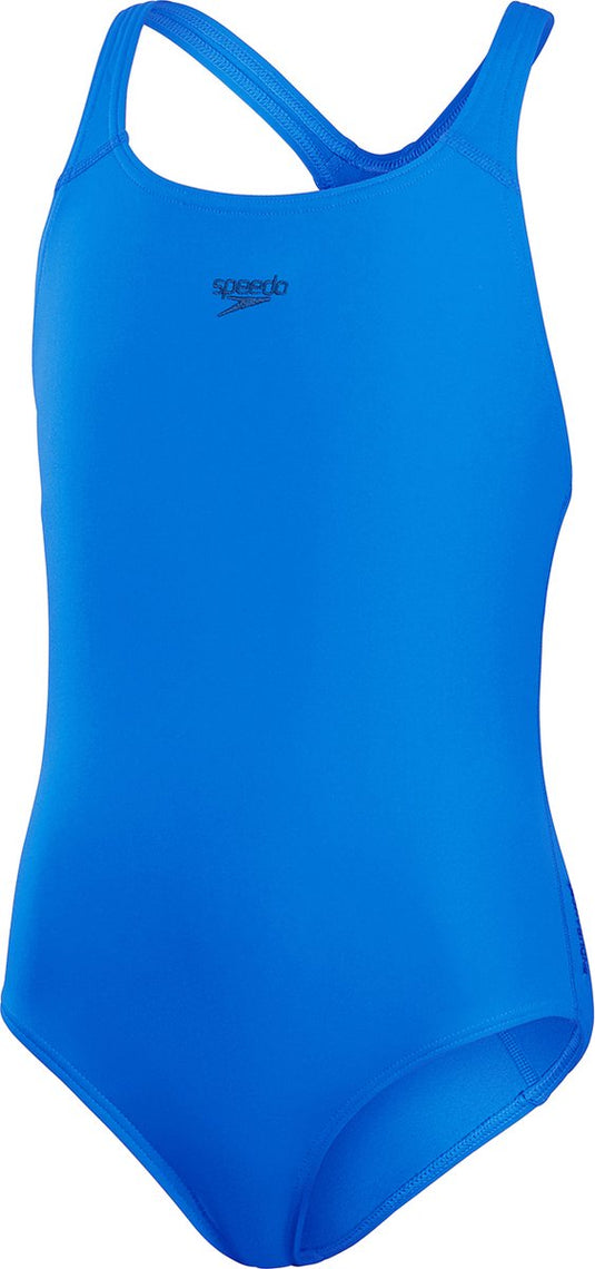 Speedo eco+ medalist meisjes sportbadpak - blauw