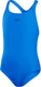 Speedo endurance+ medalist meisjes sportbadpak - kleurvast badpak meisjes - chloorbestendig zwempak meisjes - sportbadpak kids met medalist-rug - blauw - maat 164