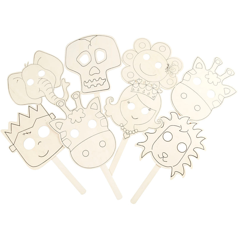 Load image into Gallery viewer, Creativ company versier je houten masker, 16st.
