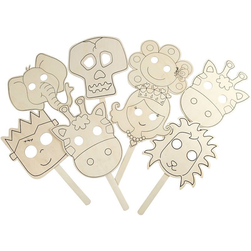 Load image into Gallery viewer, Creativ company versier je houten masker, 16st.
