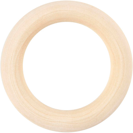 Creativ company ring hout, d 55 mm, 6 stuk 1 doos