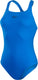 Speedo endurance+ medalist dames sportbadpak - kleurvast badpak dames - chloorbestendig zwempak dames - sportbadpak dames met medalist-rug - blauw - 40