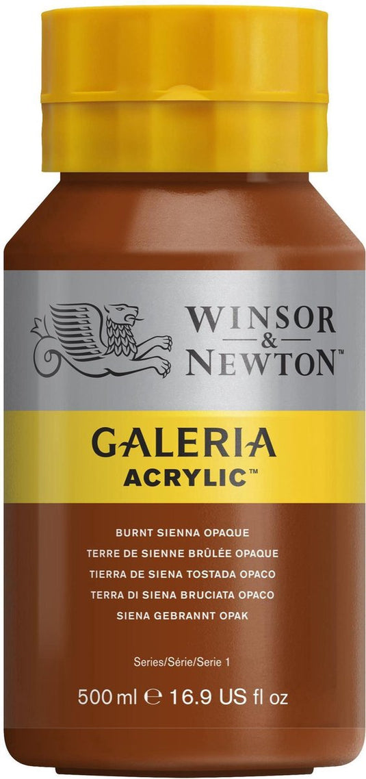 Winsor newton galeria acryl 500ml burnt sienna opaq