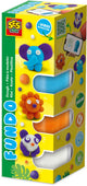 Ses creative ses fundo klei - wilde dieren - 4 kleipotjes