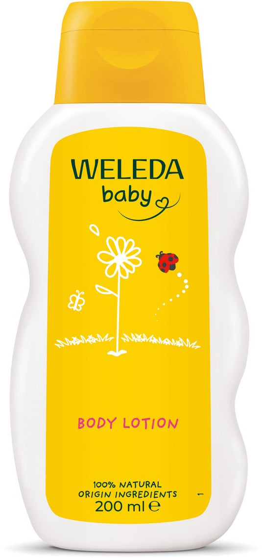 Weleda baby calendula bodylotion - calendula kamille - voorkomt uitdroging - houdt de huid zacht en soepel - 100% natuurlijke ingrediënten - 200ml