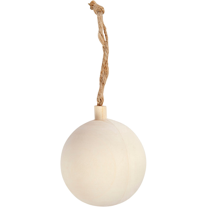 Load image into Gallery viewer, Creativ company kerstbal hanger hout, 5,5cm
