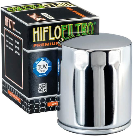 Hiflofiltro oliefilter oil filter hf-171c chrome