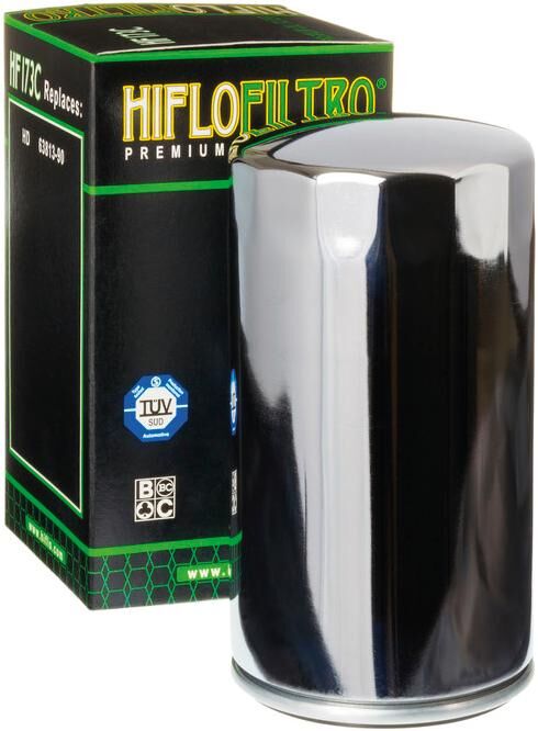 Hiflofiltro oliefilter oil filter hf-173c chrome