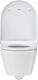 Duravit d-neo wandtoilet met zitting 37x54x40cm wit hoogglans