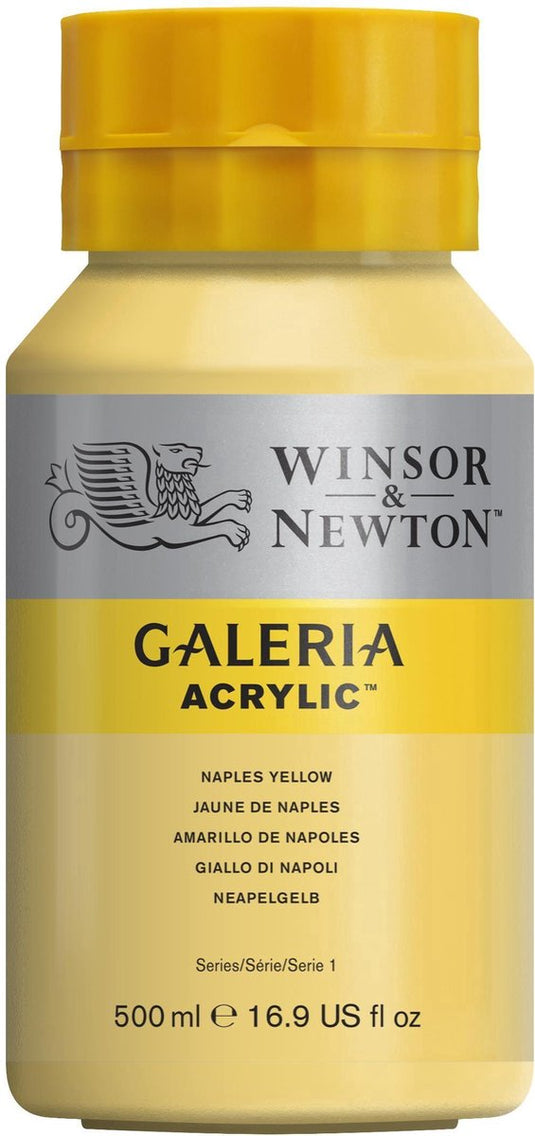 Winsor newton galeria acryl 500ml naples yellow